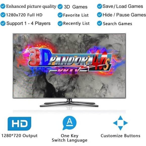 28000 Games Pandora's Box 50S Arcade Game Console Retro Machine PC Projector TV - Picture 6 of 7